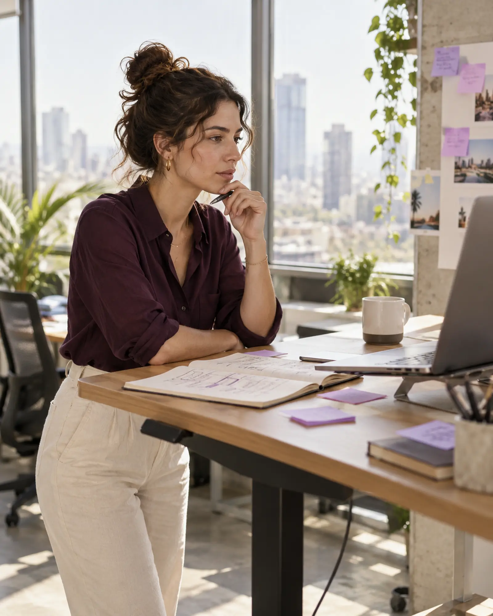 An in-house marketer planning the week